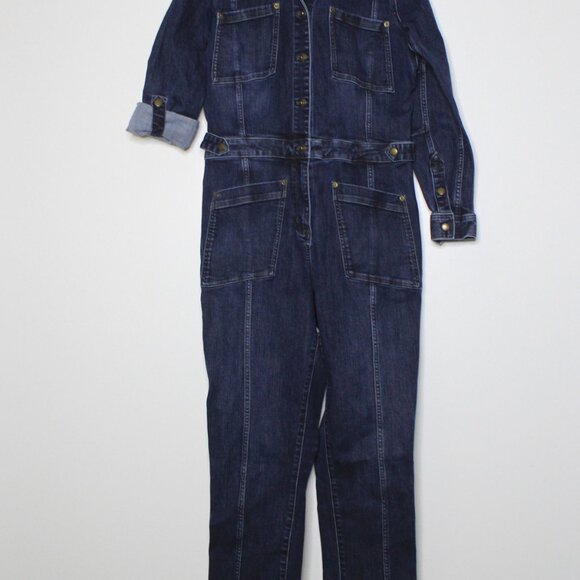 Women's Double Flex Work Denim Coveralls 12 Regular - Picture 3 of 7